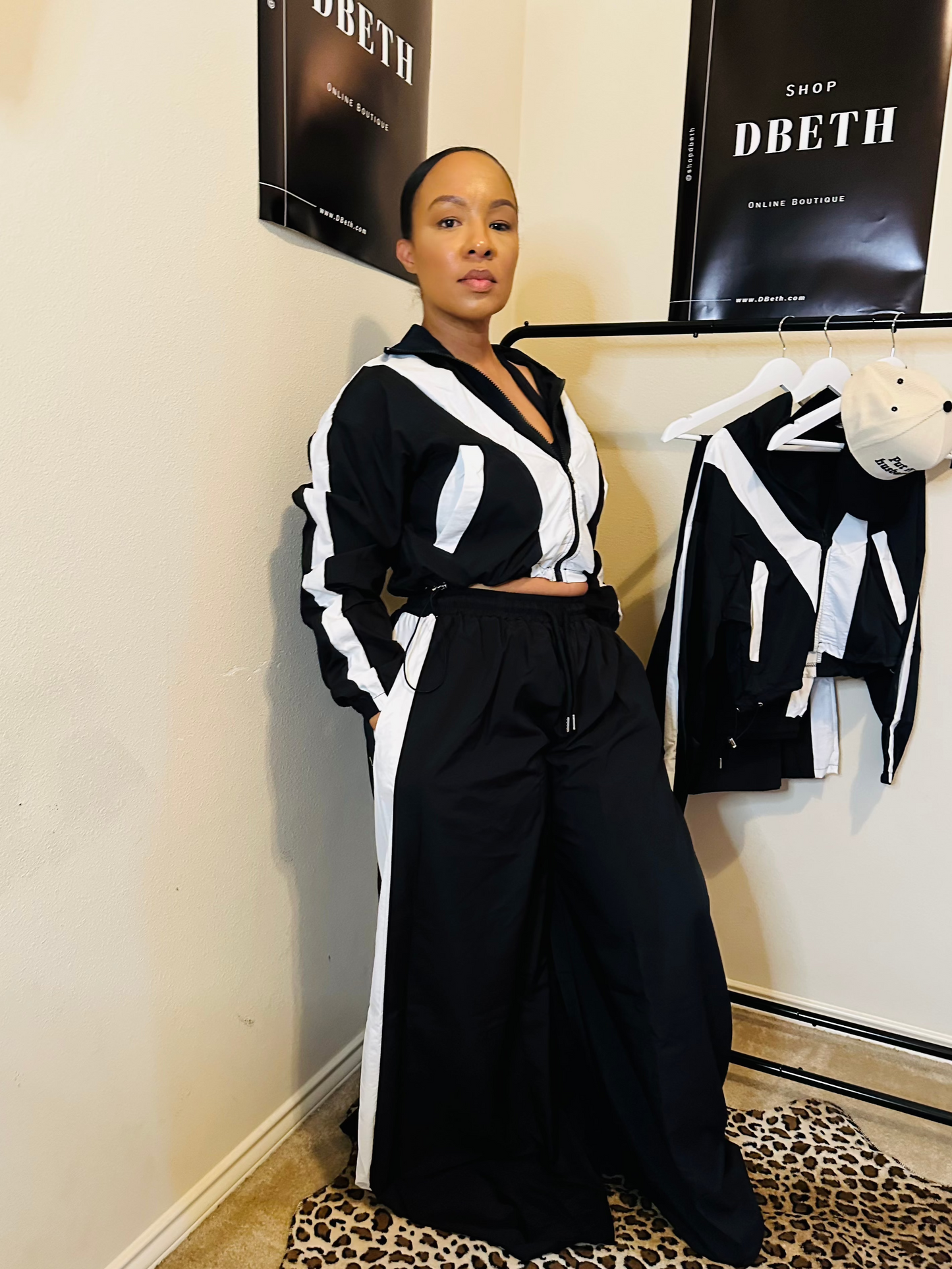 Wide Leg Windbreaker Set
